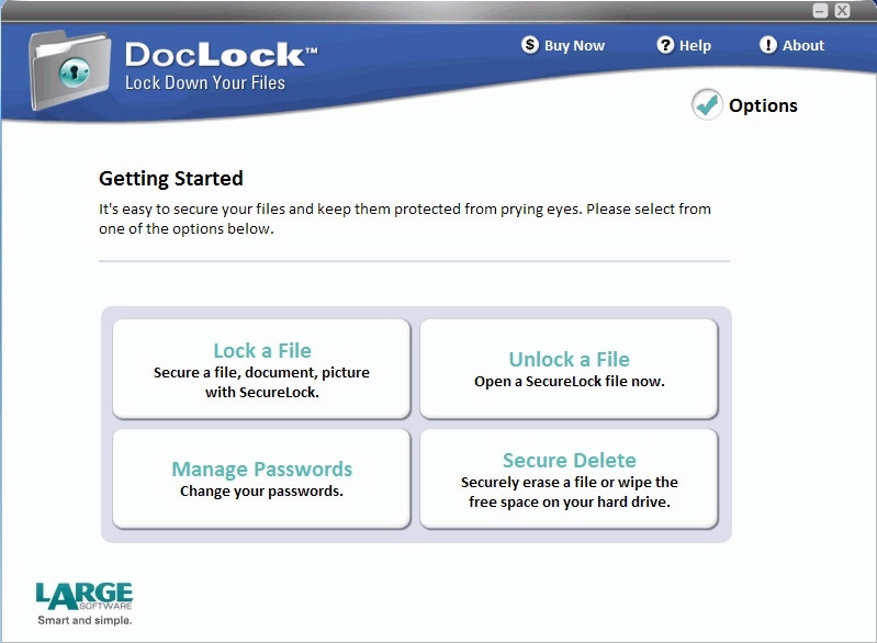 docLock 1.0.2 RUS скачать бесплатно - пароль на любую папку или файл
