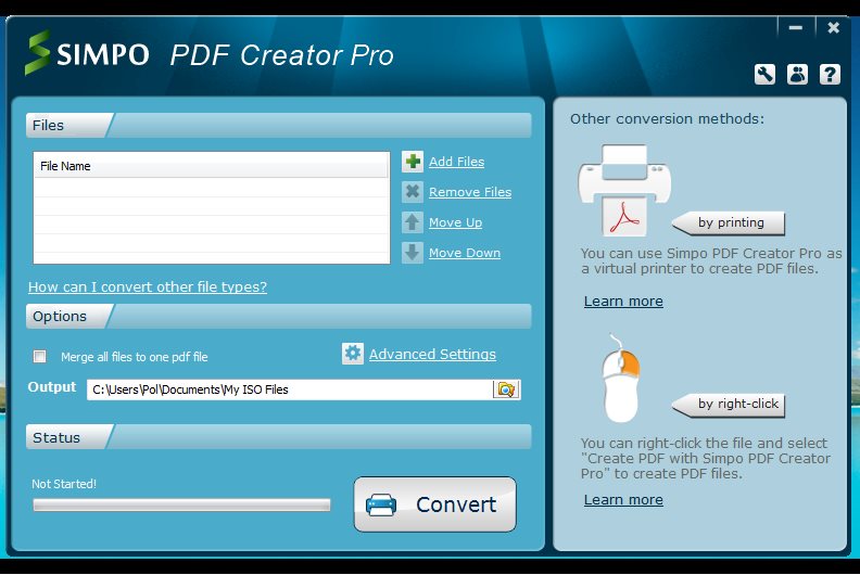 Simpo PDF Creator Pro 3.1 + ключ скачать бесплатно - создание PDF