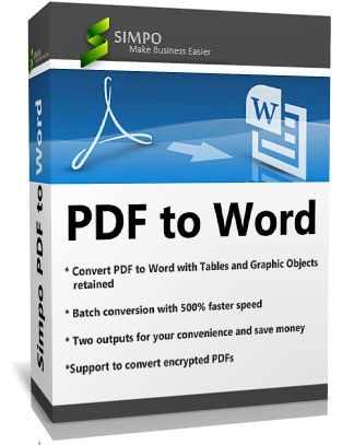 Simpo PDF to Word 3.0 RUS + ключ скачать бесплатно - конвертер PDF