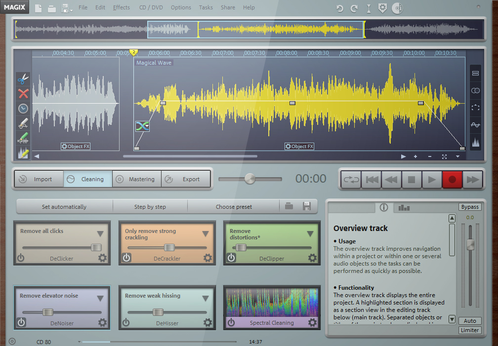 plug-in magix audio cleaning lab 16 deluxe
