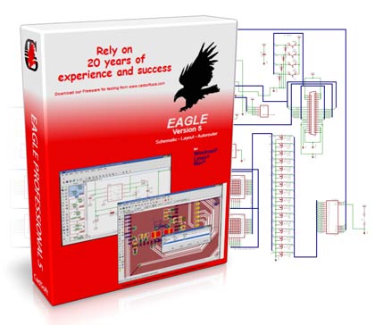 CadSoft Eagle PRO 6.1 - программа для разработки печатных плат