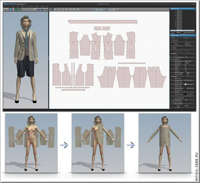 Marvelous Designer CLO3D 2011 PRO + crack скачать бесплатно - конструирование одежды