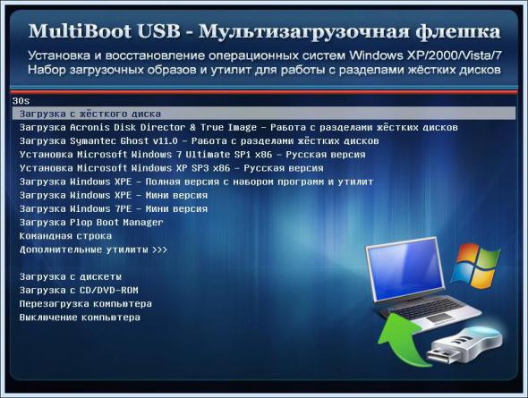 Мультизагрузочная флешка - MultiBoot USB - скачать бесплатно