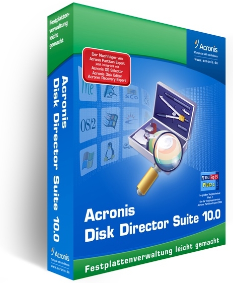 Acronis Disk Director Suite 10.0.2161 рус - утилита для управления жесткими дисками скачать бесплатно