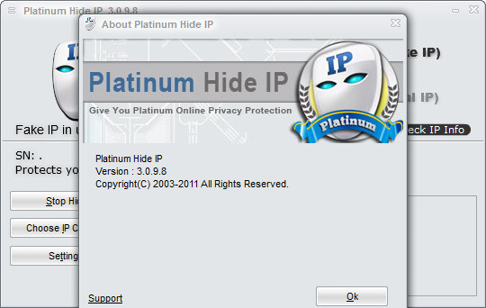 Platinum Hide IP 3.0.9.8 скачать бесплатно - программа для скрытия IP адреса