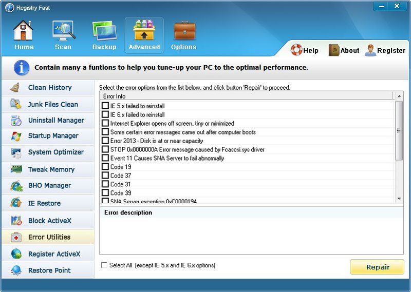 Registry Fast 5.0 + Portable + crack ключ скачать бесплатно - программа для очистки и оптимизации реестра